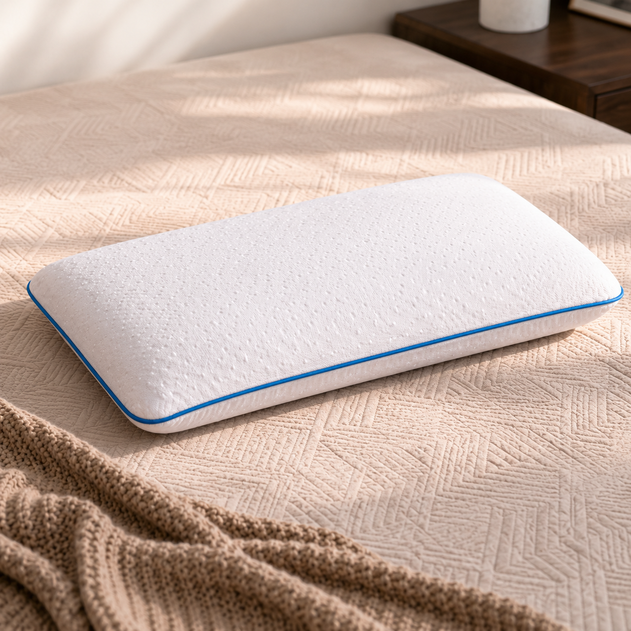 Mattressoo® Moon Slim Pillow | Slim Memory Foam Pillow