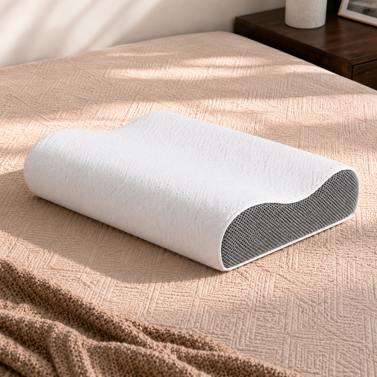Mattressoo® Moon Curve Pillow | Contour Memory Foam Pillow
