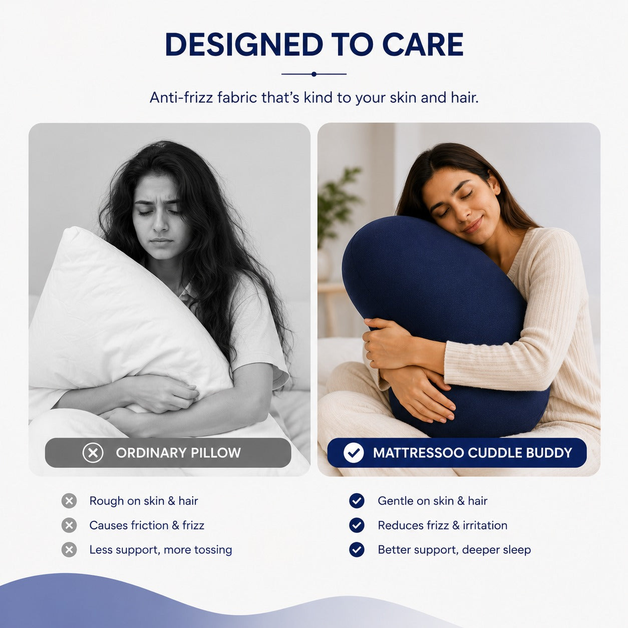 Mattressoo® Cuddle Buddy Pillow | Full Body Hug Pillow
