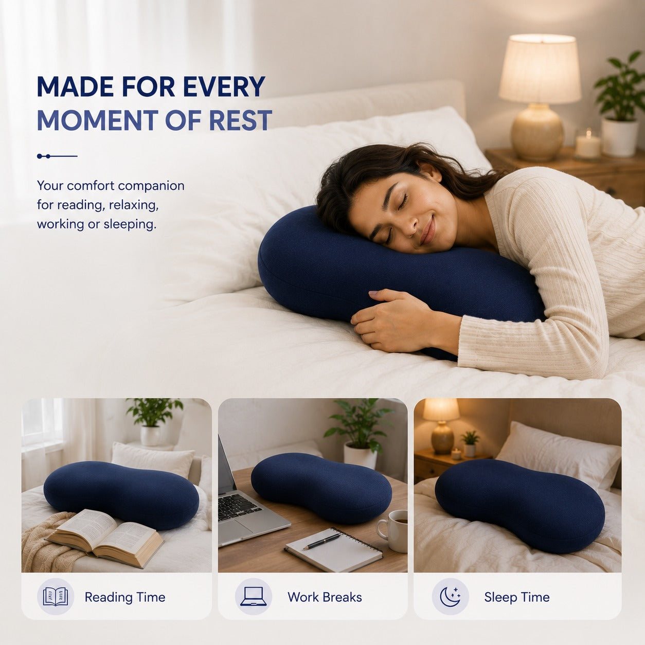Mattressoo® Cuddle Buddy Pillow | Full Body Hug Pillow