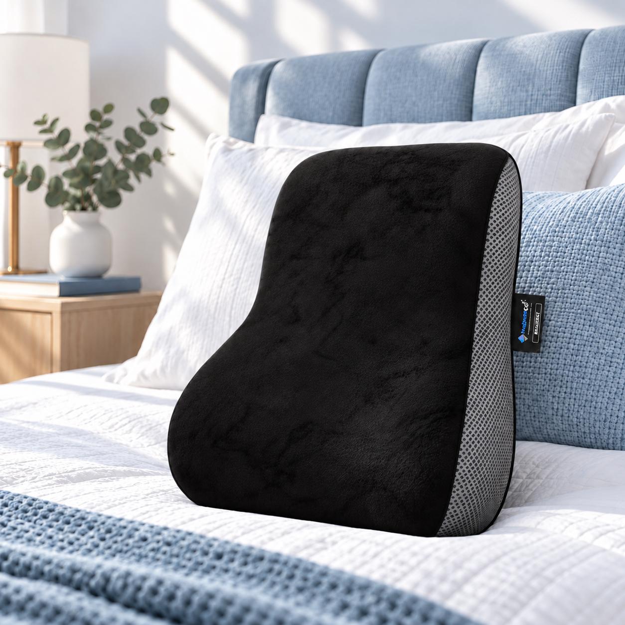 Mattressoo® Comfort Curve Backrest | Lumbar Support Cushion