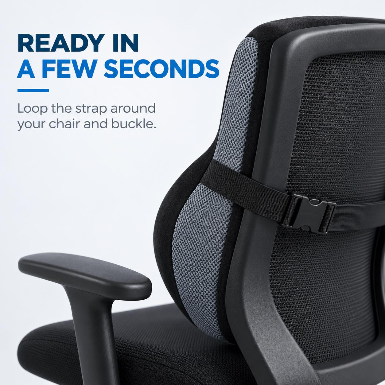Mattressoo® Comfort Curve Backrest | Lumbar Support Cushion