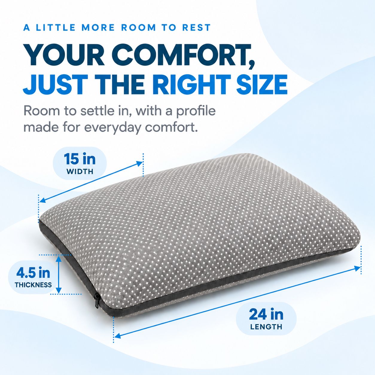 Mattressoo® Hybrid Split Pillow | Adjustable Comfort Pillow